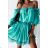 Sommer Kurzarm Sommerkleid (S / M ONE SIZE) ITALIENISCHE MODE IMWY21019