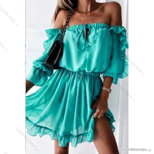 Sommer Kurzarm Sommerkleid (S / M ONE SIZE) ITALIENISCHE MODE IMWY21019