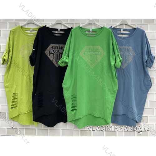 Hemdbluse 3/4 Ärmel (UNI XL-3XL) ITALIENISCHE MODA IM420486