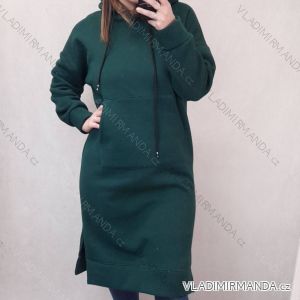 Tunika-Kleid 3/4 Langarm Damen-Kleiderschrank (uni sm) ITALIENISCHE Mode IMC21LIFE