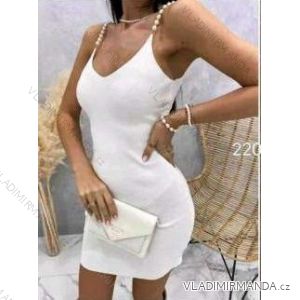 Šaty dlouhé letní saténové na ramínka dámské (UNI S/M) ITALSKÁ MÓDA IMM204431