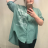 Tunika Shirt 3/4 Langarm Damen (uni M-L) ITALIENISCHE MODE IM420362