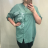 Tunika Shirt 3/4 Langarm Damen (uni M-L) ITALIENISCHE MODE IM420362