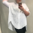Tunika Shirt 3/4 Langarm Damen (uni M-L) ITALIENISCHE MODE IM420362
