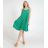 Langes Sommerkleid aus Satin mit Trägern Damen mit Gürtel (UNI S / M) ITALIAN FASHION IMM21940