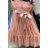 Carmen Sommer Sommer Schulterkleid (UNI S / M) ITALIENISCHE MODE IMM20628