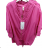 Bunda tenká jarní plátěná s kapucí dámská nadrozměr (XL/2XL/3XL ONE SIZE) ITALSKÁ MÓDA IM722090(M / L ONE SIZE) ITALIAN FASHION IM721323