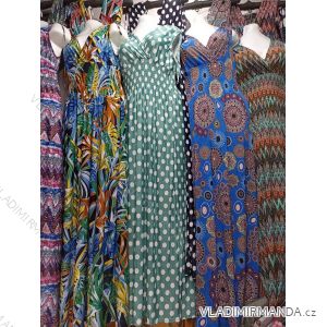 Šaty košilové dlouhý rukáv dámské (S/M ONE SIZE) ITALSKÁ MODA IMB22500
