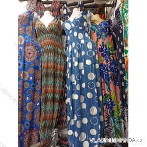 Šaty košilové dlouhý rukáv dámské (S/M ONE SIZE) ITALSKÁ MODA IMB22500