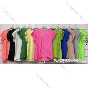 T-Shirt Kurzarm Frauen (S / M ONE SIZE) ITALIENISCHE MODE IMWA21017