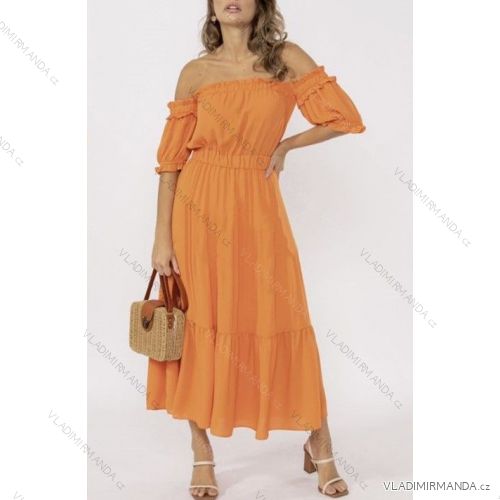 Damen langes Sommerkleid Carmen (S / M / L ONE SIZE) ITALIAN FASHION IMWA221507