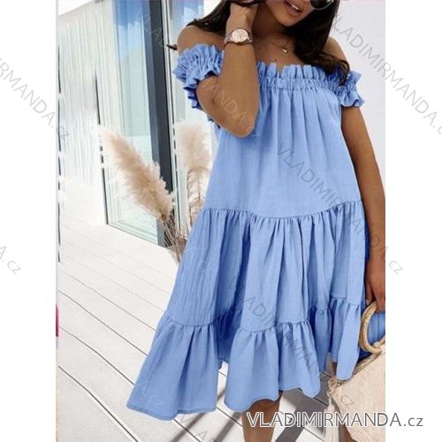 Elegantes Langarmkleid für Damen (S / M / L EINE GRÖSSE) ITALIENISCHE MODE IMWA21002