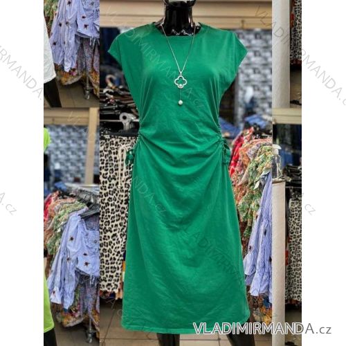 Kleid mit Knöpfen und geknöpften Damen (uni s-m) ITALIAN FASHION IM2203948