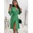 Kleid mit 3/4 Ärmeltasche für Damen (uni sl) ITALIAN Fashion IMWD20527