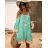 Spanisches Sommerkleid auf Trägern Damen (S / M / L ONE SIZE) ITALIAN FASHION IMWM221521