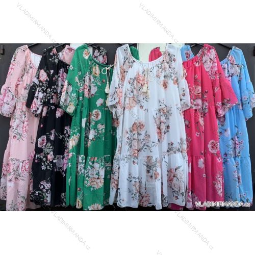 Kleid mit 3/4 Ärmeltasche für Damen (uni sl) ITALIAN Fashion IM3181746
