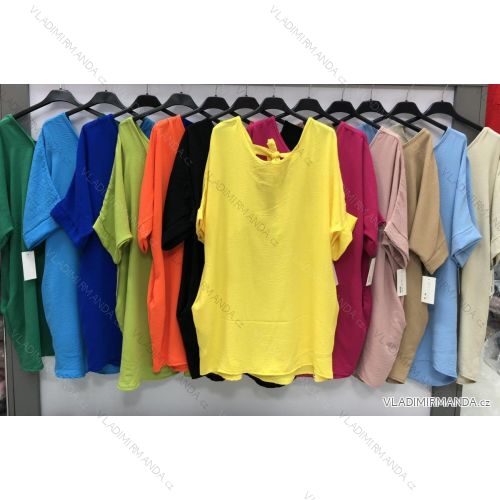 Elegantes Sommer-Kurzarmkleid für Damen (S / M / L ONE SIZE) ITALIAN FASHION IMWG221528