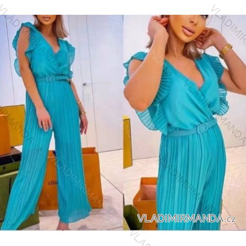 Langer Sommer-Chiffon-Overall für Damen, ärmellos (S / M ONE SIZE) ITALIAN FASHION IMWY221596