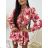 Elegantes Sommer-Langarmkleid für Damen (S / M ONE SIZE) ITALIAN FASHION IMWM221640