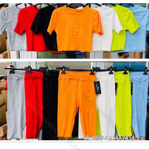Set aus Sport-T-Shirt und Leggings für Damen (S / M ONE SIZE) ITALIAN FASHION IMWA221598