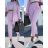 Set lange Jogginghosen und langärmliges Sweatshirt für Frauen (UNI S / L) TURKISH FASHION IMK20148 pink S/M/L
