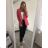 Kleid mit Knöpfen und geknöpften Damen (uni s-m) ITALIAN FASHION IM2203948 pink S