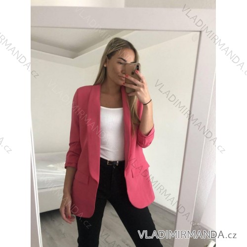Kleid mit Knöpfen und geknöpften Damen (uni s-m) ITALIAN FASHION IM2203948 pink S