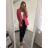 Kleid mit Knöpfen und geknöpften Damen (uni s-m) ITALIAN FASHION IM2203948 pink S