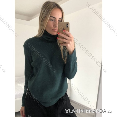 Roller Langarm Damen Viskose (uni sl) ITALIENISCHE Mode IM318625 <div><p>abgefüllt (grün)</p>
</div> S / M