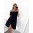 Carmen Sommer Sommer Schulterkleid (UNI S / M) ITALIENISCHE MODE IMM20628 S/M dunkelrosa