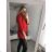 Kleid mit Knöpfen und geknöpften Damen (uni s-m) ITALIAN FASHION IM2203948 S/M rot