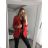 Kleid mit Knöpfen und geknöpften Damen (uni s-m) ITALIAN FASHION IM2203948 S/M rot