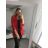 Kleid mit Knöpfen und geknöpften Damen (uni s-m) ITALIAN FASHION IM2203948 S/M rot