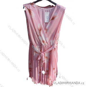 Ärmelloses Kurzarmkleid Damen (uni sm) ITALIENISCHE Mode IM21818017
