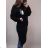 Langarmpullover für Damen (S-M-L ONE SIZE) Italienische Mode IM820057 schwarz xl/2xl one size