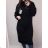 Langarmpullover für Damen (S-M-L ONE SIZE) Italienische Mode IM820057 schwarz xl/2xl one size