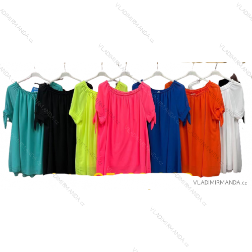 Tunika / Bluse Langarm Damen Oversized (3XL / 4XL ONE SIZE) ITALIAN FASHION IMWQ2191650