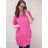 Lässiges Kurzarmkleid für Frauen (uni xl / 2xl) ITALIAN MODA IM720049