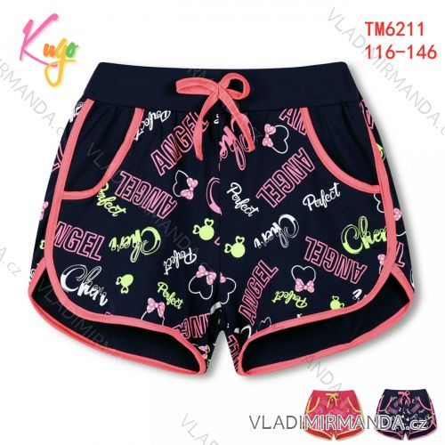 Kraťas Shorts mit Pailletten Baby Teenager Mädchen (98-128) KUGO K627