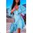 Langes ausgestelltes Damenkleid Carmen Shoulders (S / M ONE SIZE) ITALIAN FASHION IMWA221622