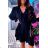 Langes ausgestelltes Damenkleid Carmen Shoulders (S / M ONE SIZE) ITALIAN FASHION IMWA221622