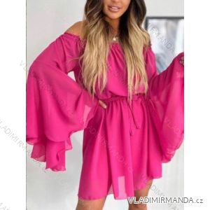 Langes ausgestelltes Damenkleid Carmen Shoulders (S / M ONE SIZE) ITALIAN FASHION IMWA221622