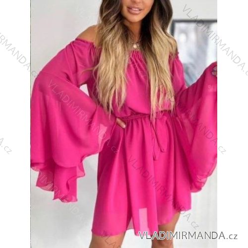 Langes ausgestelltes Damenkleid Carmen Shoulders (S / M ONE SIZE) ITALIAN FASHION IMWA221622