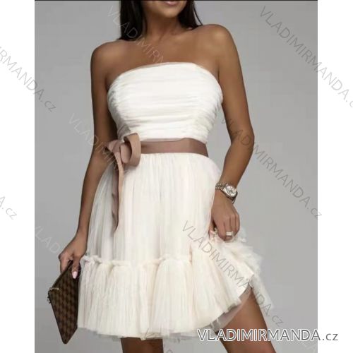 Langes ausgestelltes Damenkleid Carmen Shoulders (S / M ONE SIZE) ITALIAN FASHION IMWA221622