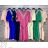 Sommer Kurzarm Sommerkleid (S / M ONE SIZE) ITALIENISCHE MODE IMWY21019