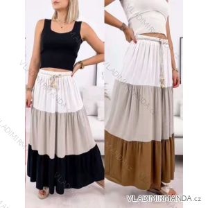 Langer Sommerrock mit Damengürtel (S / M / L ONE SIZE) ITALIAN FASHION IMWY22050