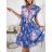 Sommer Kurzarm Sommerkleid (S / M ONE SIZE) ITALIENISCHE MODE IMWY21019