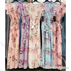 Sommer Kurzarm Sommerkleid (S / M ONE SIZE) ITALIENISCHE MODE IMWY21019