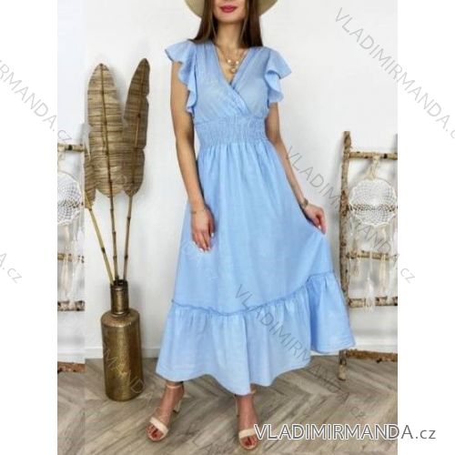 Sommer Kurzarm Sommerkleid (S / M ONE SIZE) ITALIENISCHE MODE IMWY21019
