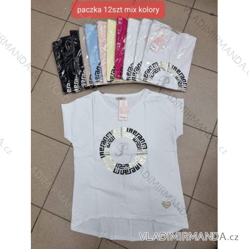 Tričko krátký rukáv dámské (S-XL) TURECKÁ MÓDA TMWG22G5325